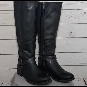 Lane Bryant Wide Calf Black Tall Boots Size 8